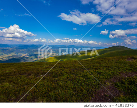 Scenic view from the mountain against a background Scenic view from the mountain against a background 41938376