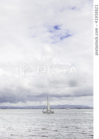 Pleasure boat on a river of Lisbon Pleasure boat on a river of Lisbon 41938821