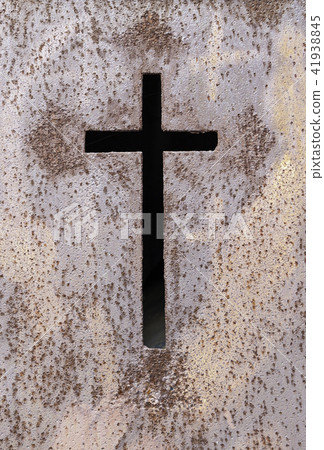 Old rusty metal cross Old rusty metal cross 41938845