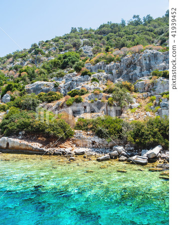 Ruins of Sunken city on Kekova, Turkey. 41939452