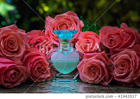 glass perfume bottle smoke studio water drops rose glass perfume bottle smoke studio water drops rose 41942017