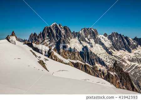 Mont Blanc massif,in the Chamonix mont blanc Mont Blanc massif,in the Chamonix mont blanc 41942393