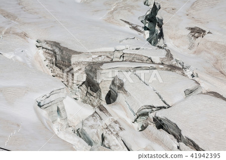 Bossons Glacier from the summit of the Aiguille  41942395