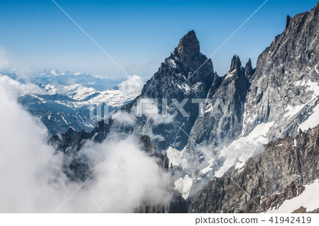 Mont Blanc massif,in the Chamonix mont blanc 41942419