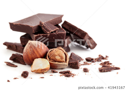 Chocolate and hazelnuts. 41943167