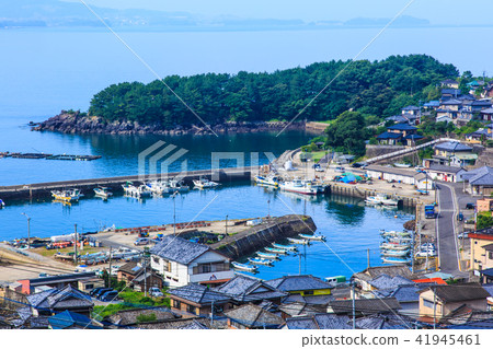 富津漁港的景色[長崎縣雲仙市奧巴馬町] 41945461