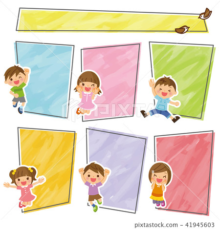 Children's frame - Stock Illustration [41945603] - PIXTA