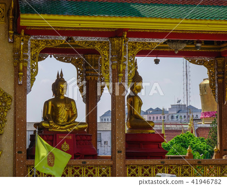 A God statue at the Buddhist temple A God statue at the Buddhist temple 41946782