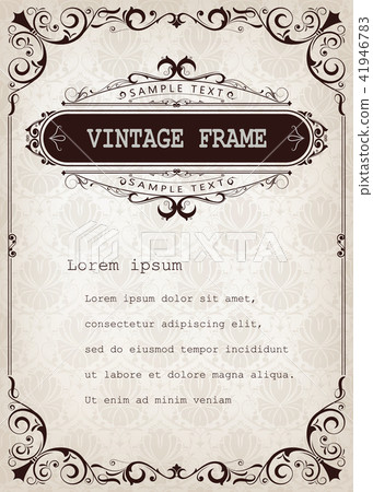 vintage frame vintage frame 41946783