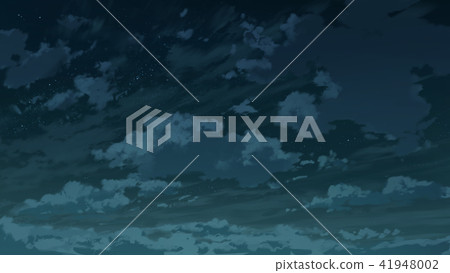 Night sky and clouds 41948002