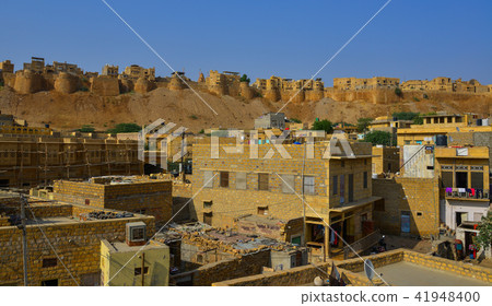 Old buildings in Jaisalmer, India Old buildings in Jaisalmer, India 41948400