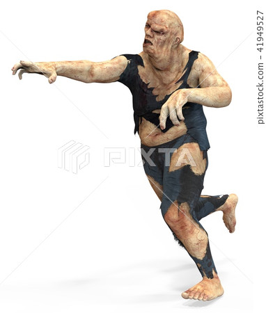 3D illustration mutant monster isolated on white background 41949527