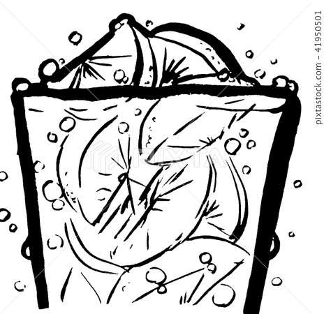 Ice lemon shochu high illustration Ice lemon shochu high illustration 41950501