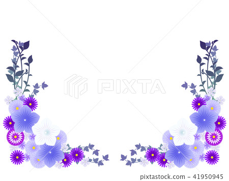 Aster and the bellflower frame 41950945