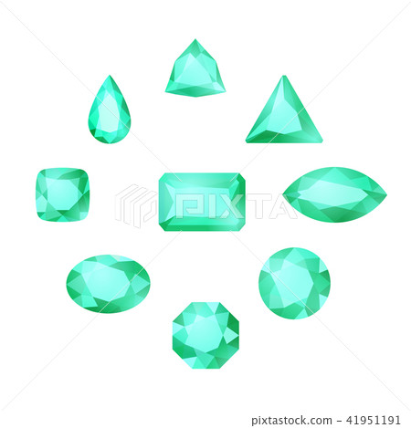 Cartoon gem circle composition Cartoon gem circle composition 41951191