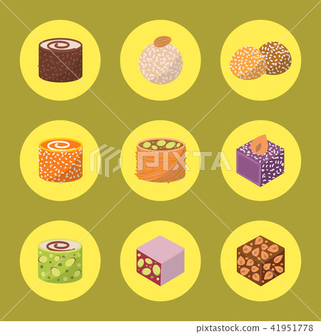 Sweets east delicious dessert food vector confectionery homemade assortment chocolate cake tasty Sweets east delicious dessert food vector confectionery homemade assortment chocolate cake tasty 41951778