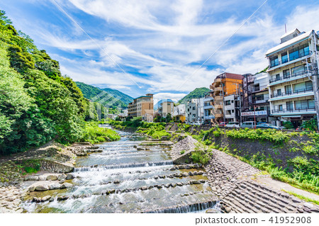 Hakone Yumoto fresh green landscape Hakone Yumoto fresh green landscape 41952908