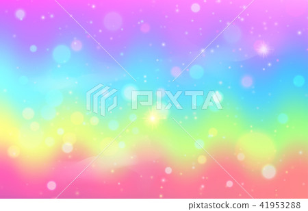 Unicorn rainbow wave background. Mermaid galaxy pattern 41953288
