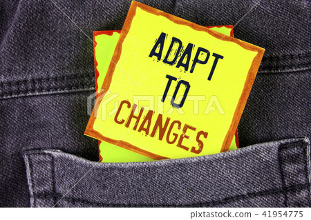 Text sign showing Adapt To Changes. Conceptual 41954775