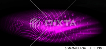 Neon glowing wave, magic energy and light motion background. Wallpaper template, hi-tech future Neon glowing wave, magic energy and light motion background. Wallpaper template, hi-tech future 41954989