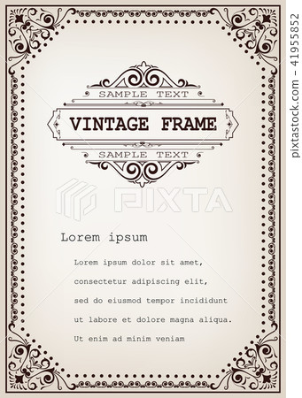 vintage frame vintage frame 41955852