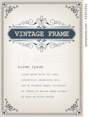 vintage frame vintage frame 41955854