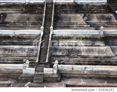 Base of ancient pagoda with stairway Base of ancient pagoda with stairway 41956241