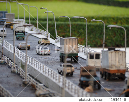 Cars, trailers and trucks on road Cars, trailers and trucks on road 41956246