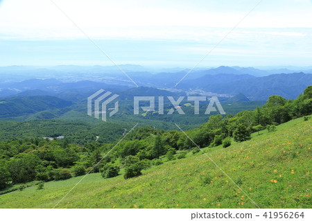 A bird's-eye view from the Koga Kogen in early summer A bird's-eye view from the Koga Kogen in early summer 41956264