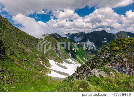 cliffs in the valley of Fagaras mountains cliffs in the valley of Fagaras mountains 41956459