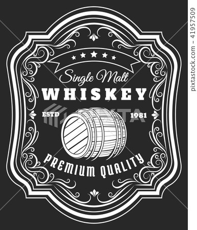 Whiskey barrel label 41957509