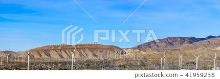 Wind turbine group of wind power large panorama 41959238