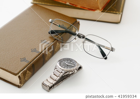 Antique books and glasses and watches Antique books and glasses and watches 41959334
