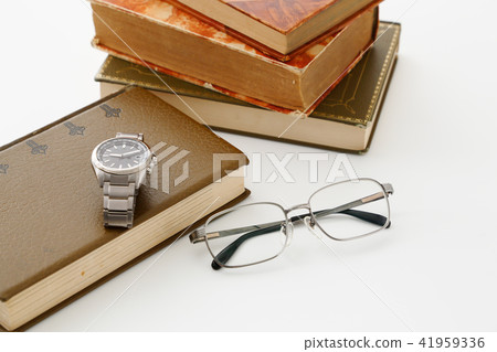Antique books and glasses and watches Antique books and glasses and watches 41959336
