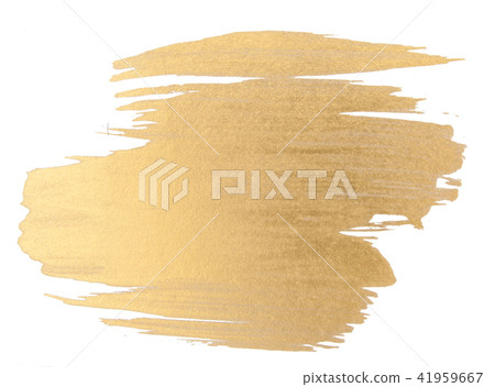 Gold watercolor texture brush stroke Gold watercolor texture brush stroke 41959667