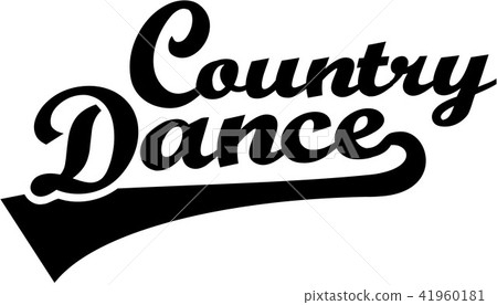 Country dance retro font Country dance retro font 41960181