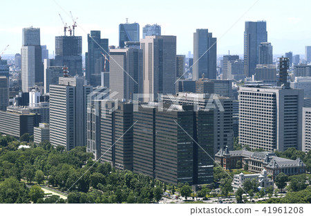 Tokyo cityscape in Japan Looking over the city streets of Kasumigaseki etc. 41961208