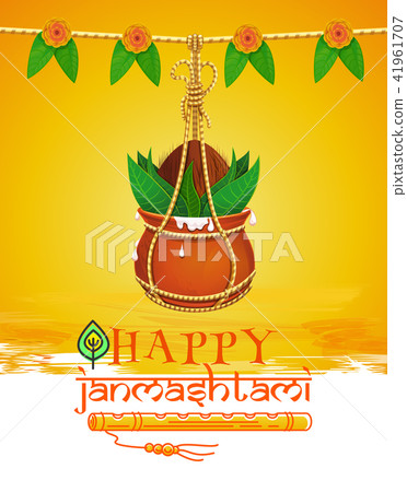 Greeting card for Krishna Janmashtami Greeting card for Krishna Janmashtami 41961707