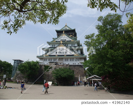 大阪城堡城堡塔櫻花門形狀 大阪城堡城堡塔櫻花門形狀 41962140