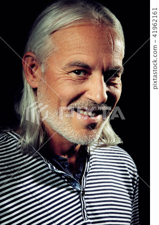 Smiling senior bearded man Smiling senior bearded man 41962161