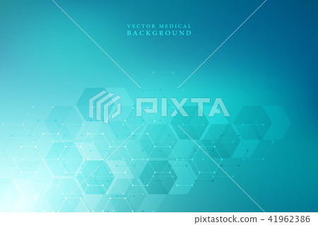 Vector medical background from hexagons.... - Stock Illustration ...