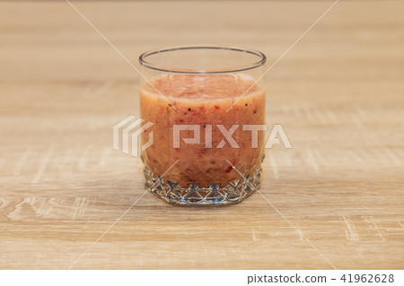 Cocktail with chia seeds and coconut water Cocktail with chia seeds and coconut water 41962628