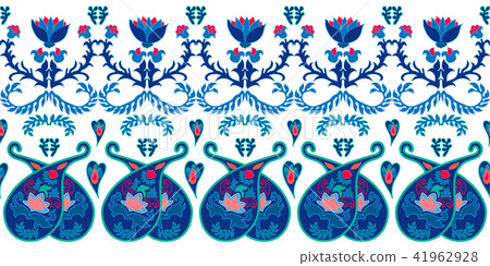 Trendy vintage ornament with paisley elements. Trendy vintage ornament with paisley elements. 41962928