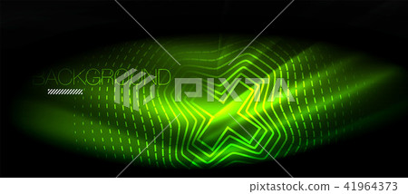 Neon glowing wave, magic energy and light motion background. Wallpaper template, hi-tech future Neon glowing wave, magic energy and light motion background. Wallpaper template, hi-tech future 41964373