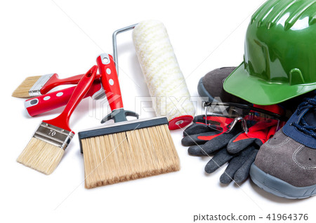 House painter, tools and work equipment House painter, tools and work equipment 41964376