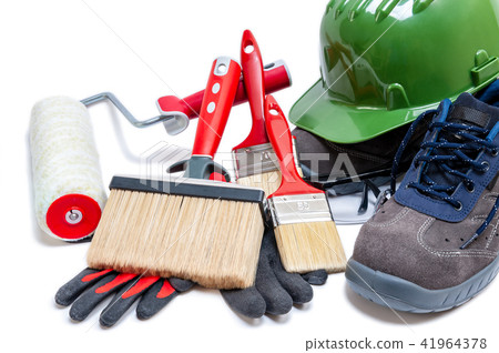 House painter, tools and work equipment House painter, tools and work equipment 41964378