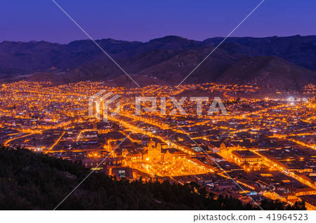 Cusco Town in the evening Cusco Town in the evening 41964523