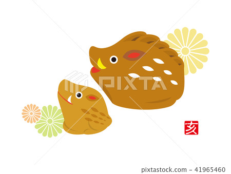 New Year's card material Momoi parents New Year's card material Momoi parents 41965460