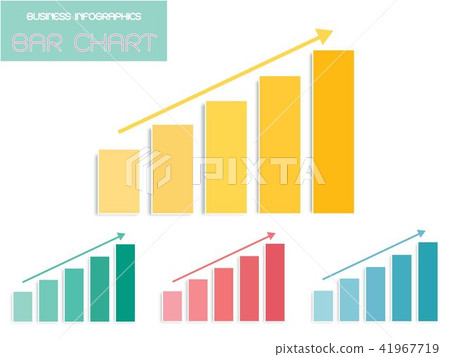 Vector Set of Bar Chart Infographics Templates 41967719