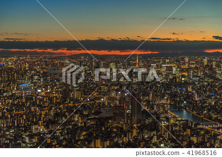 東京從天空樹的夜視圖 東京從天空樹的夜視圖 41968516